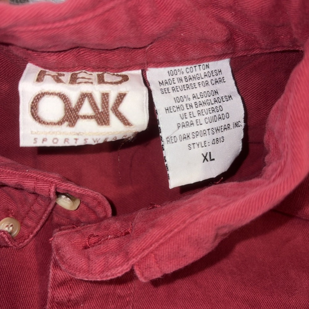 Vintage Red Oak Alabama Crimson Tide Men's XL Button Down Shirt - Picture 2 of 7